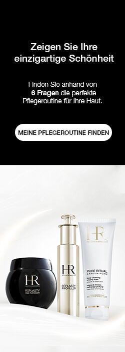 Ein Hautpflegeprodukt-Display mit drei Produkten auf heller Oberflache und einem Hinweis auf individuelle Pflegefragen.